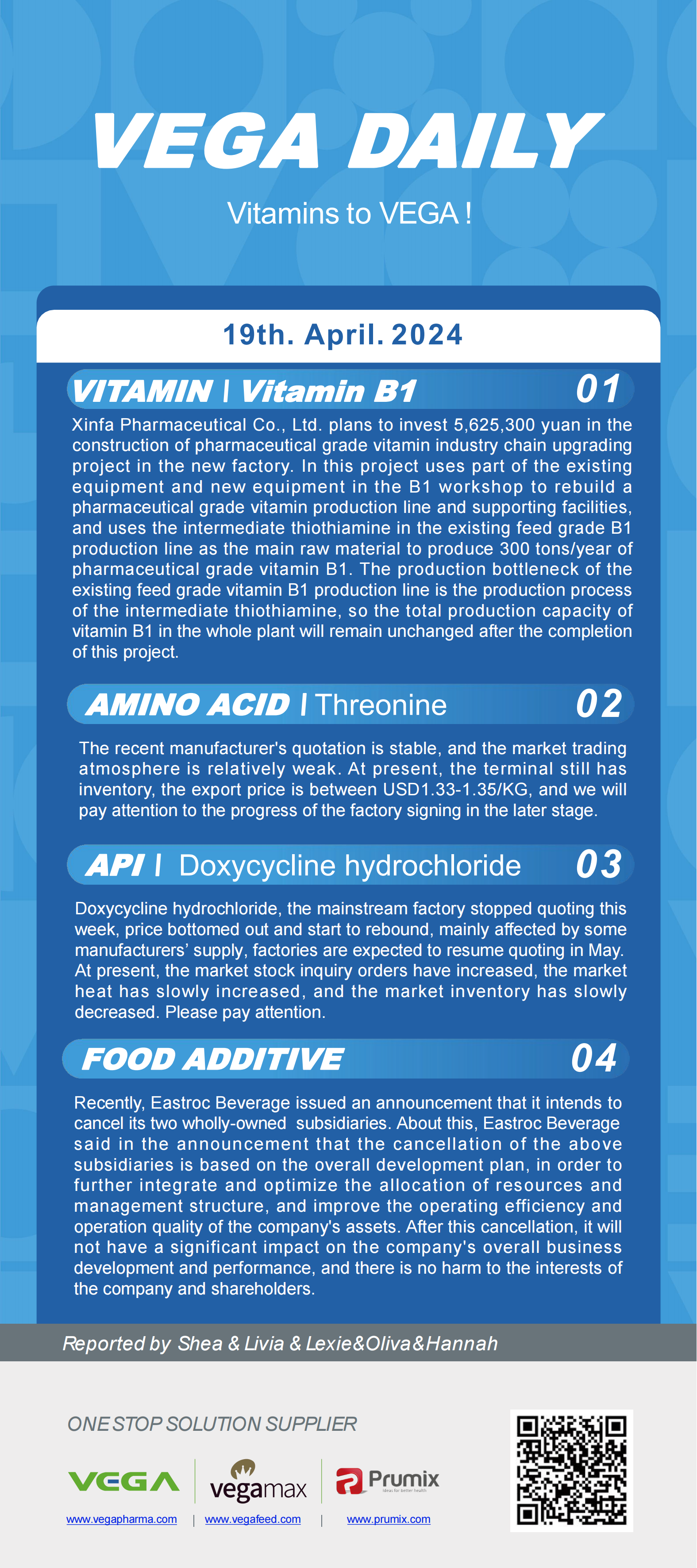 Vega Daily Dated on Apr 19th 2024 Vitamin Amino Acid APl Food Additives.png